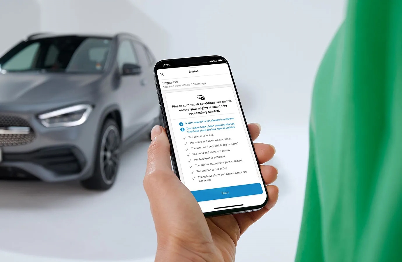 Mercedes-Benz App Engine Start