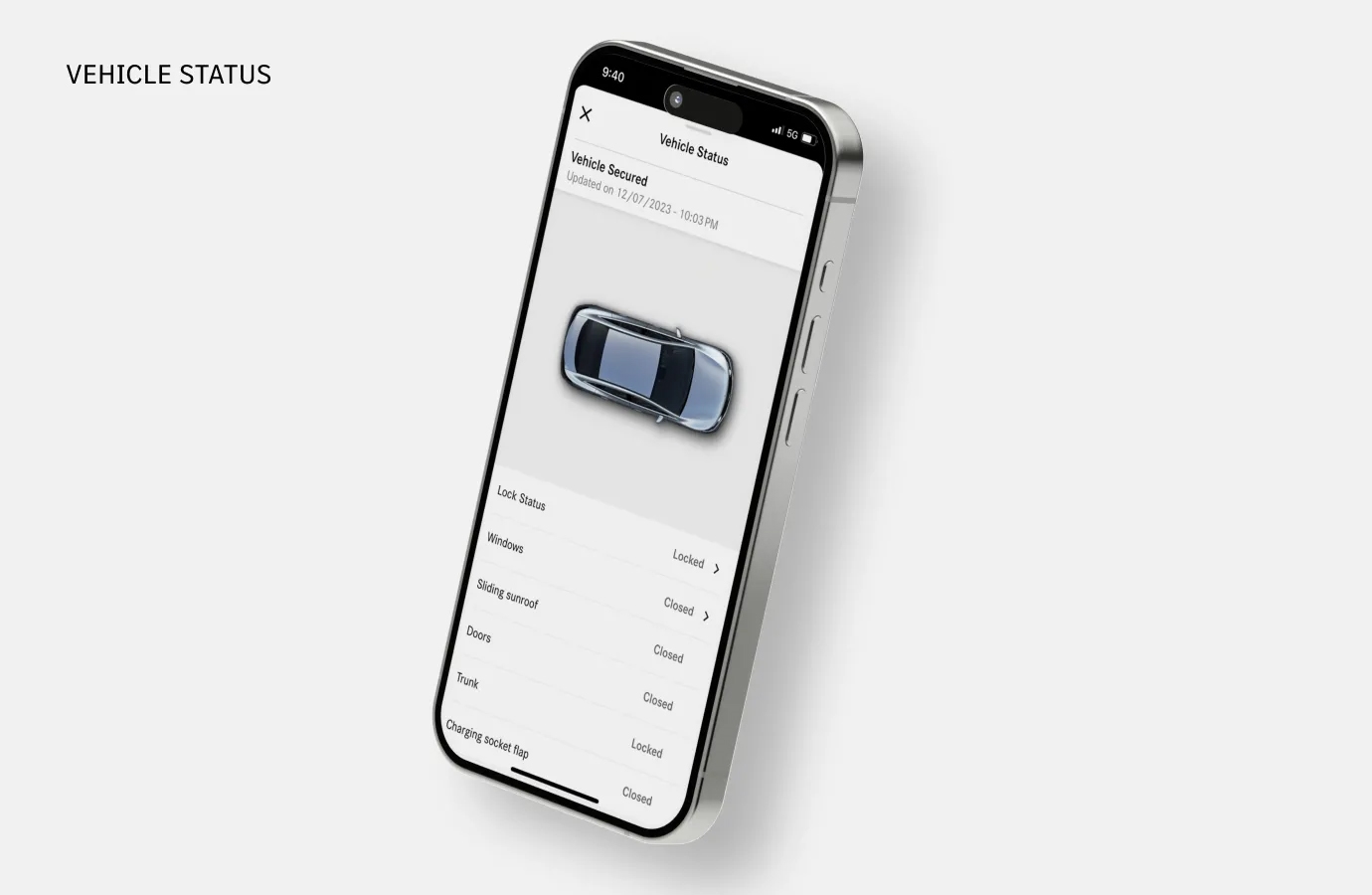 Mercedes-Benz App Retrieve Vehicle Status
