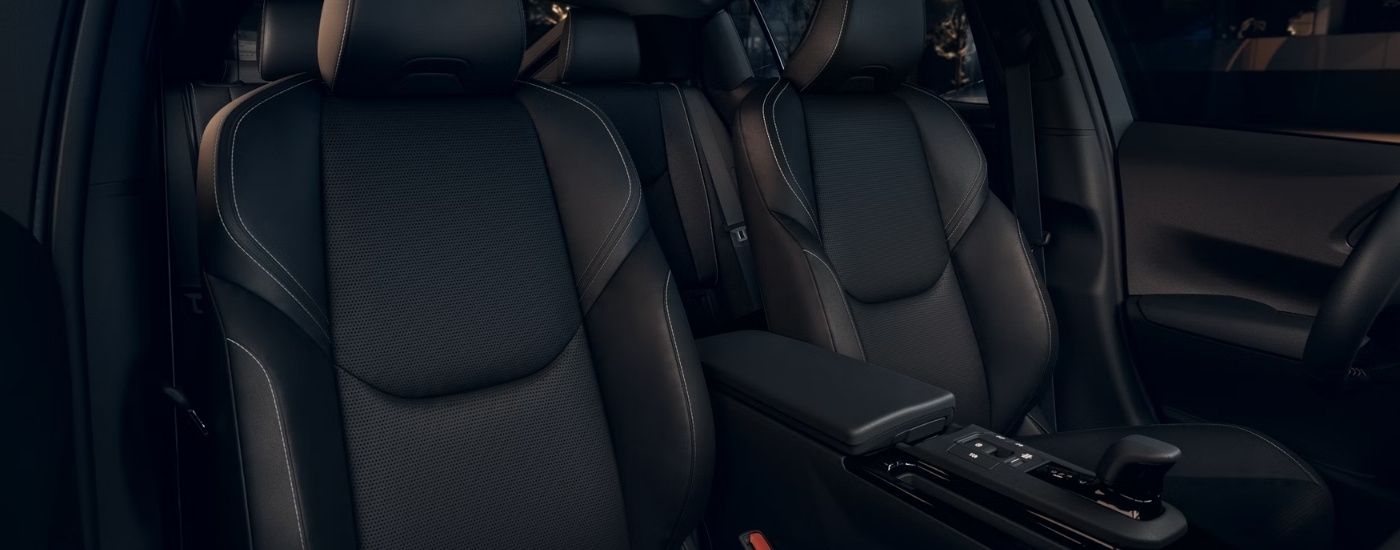 Black leather interior in 2026 Toyota Prius