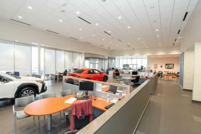 Happy Team Gillman Subaru North Happy female customer after buying new Subaru SUV 