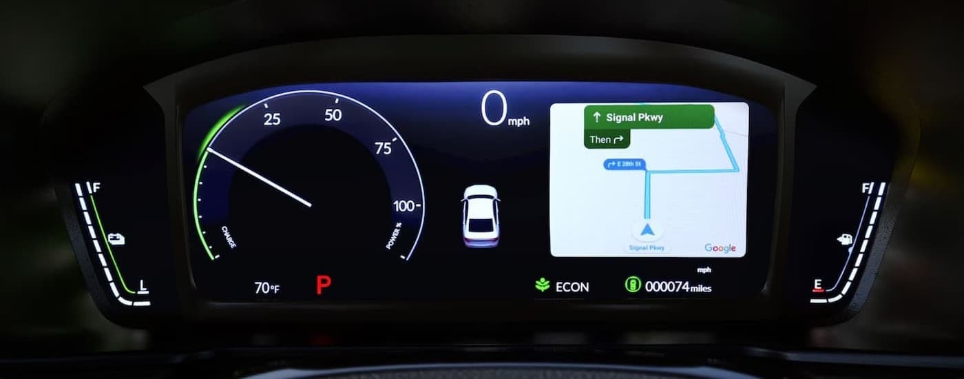 The digital dash in a 2025 Honda Accord.