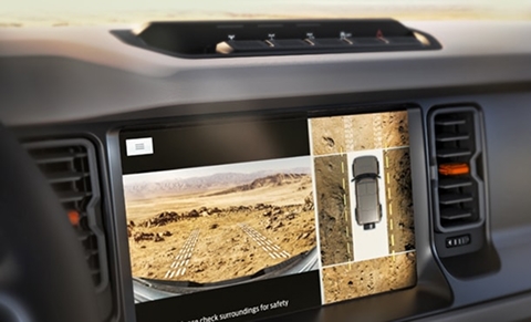 ford 360 degree camera view inside the 2025 Ford Bronco SUV
