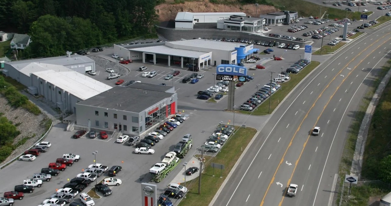 Cole Nissan Dealership Aerial View