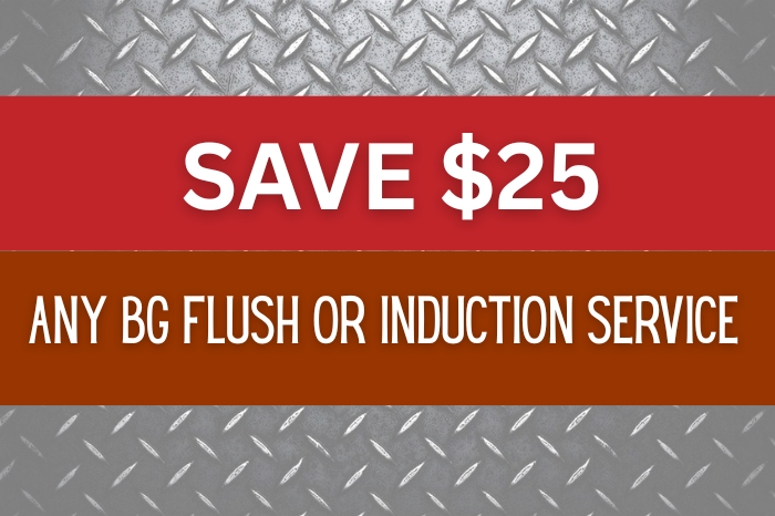 BG Flush OR Induction Service