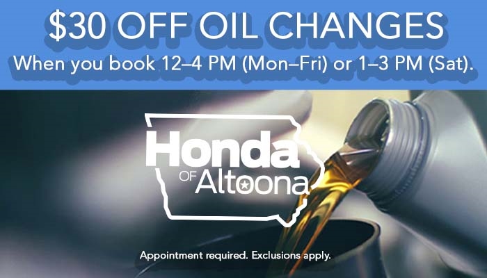 $30 Off Oil Changes