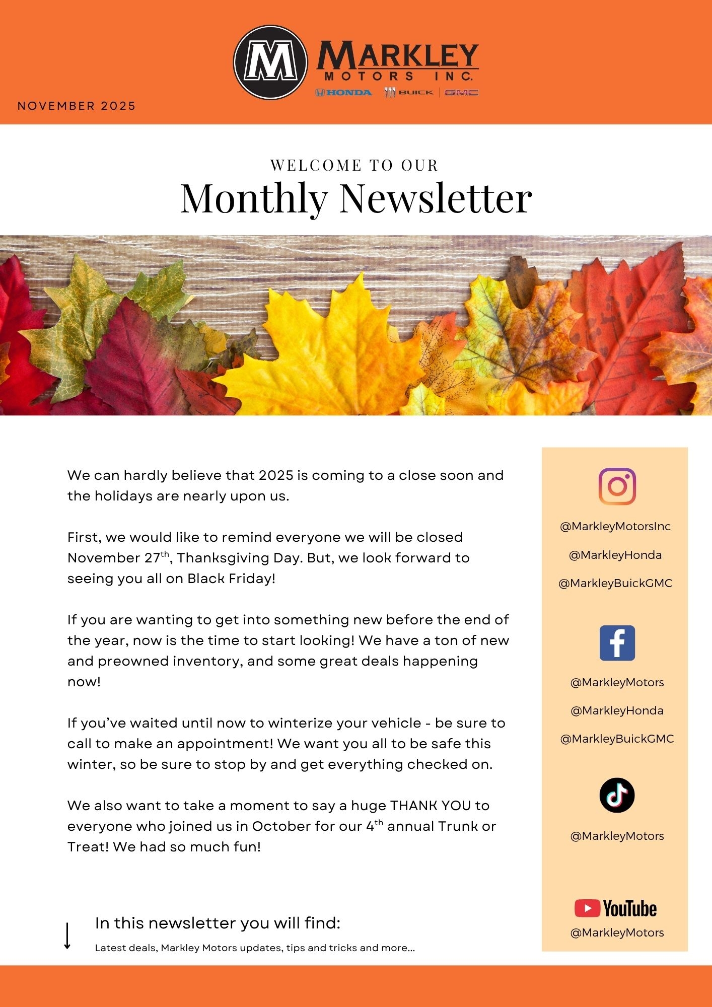 Newsletter Page 1