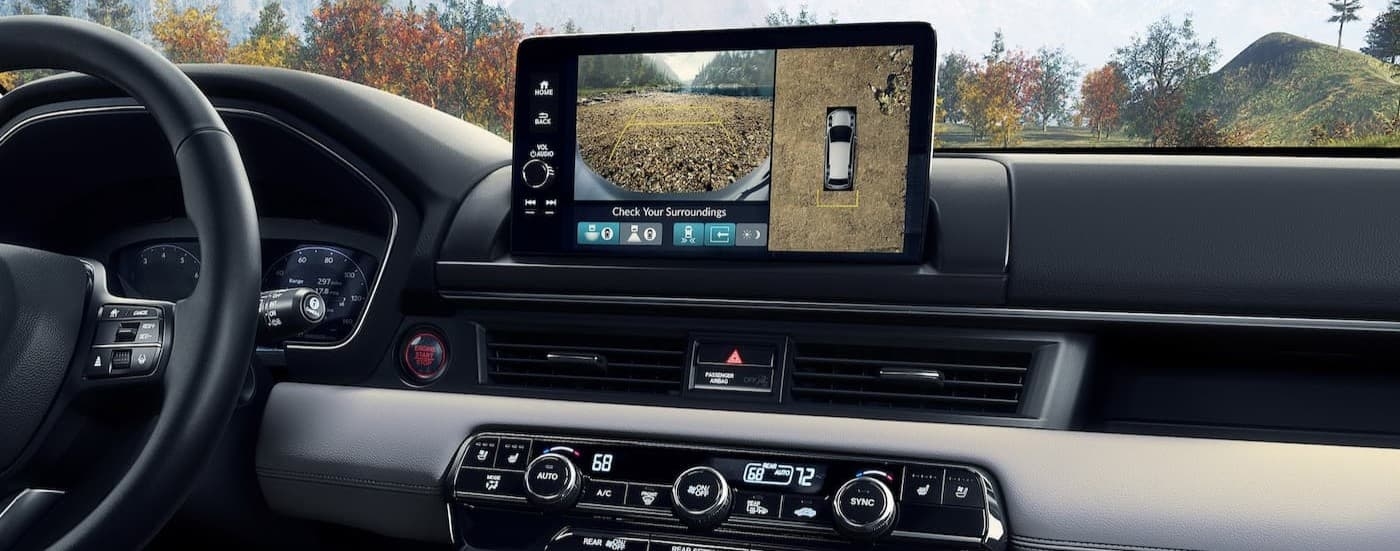 The black dash in a 2025 Honda Pilot.