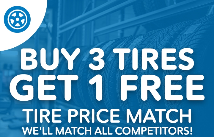 Buy 3 Tires Get 1 Free