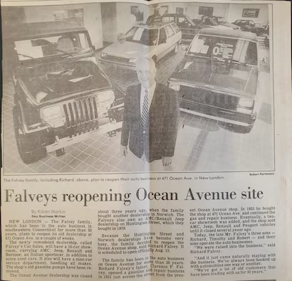 Falvey's Chrysler Dodge Jeep RAM Motors Norwich CT