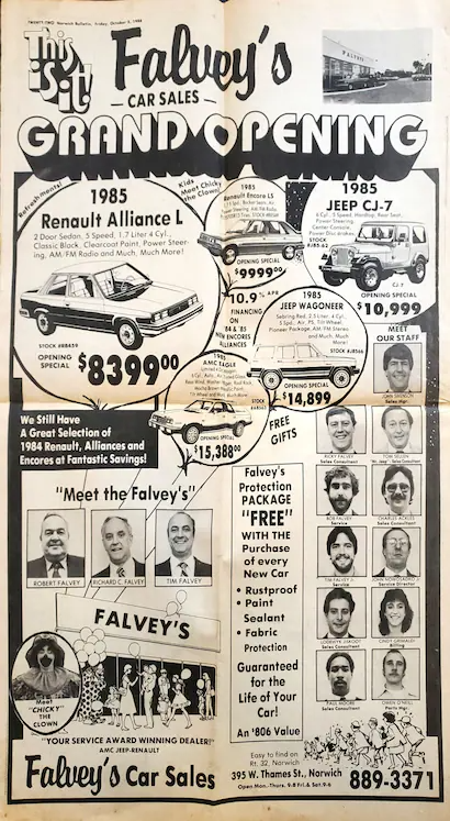 Falvey's Chrysler Dodge Jeep RAM Motors Norwich CT