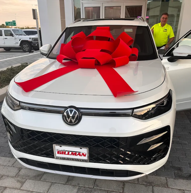 Car Shopper getting a new car at Team Gillman Volkswagen