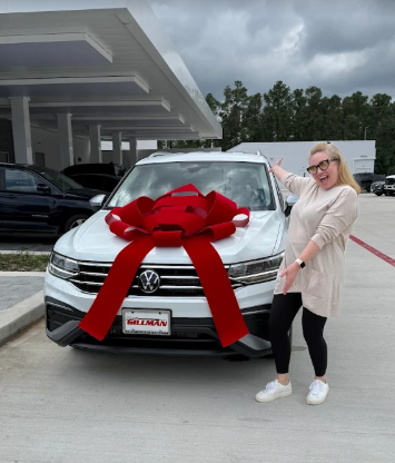 Car Shopper getting a new car at Team Gillman Volkswagen