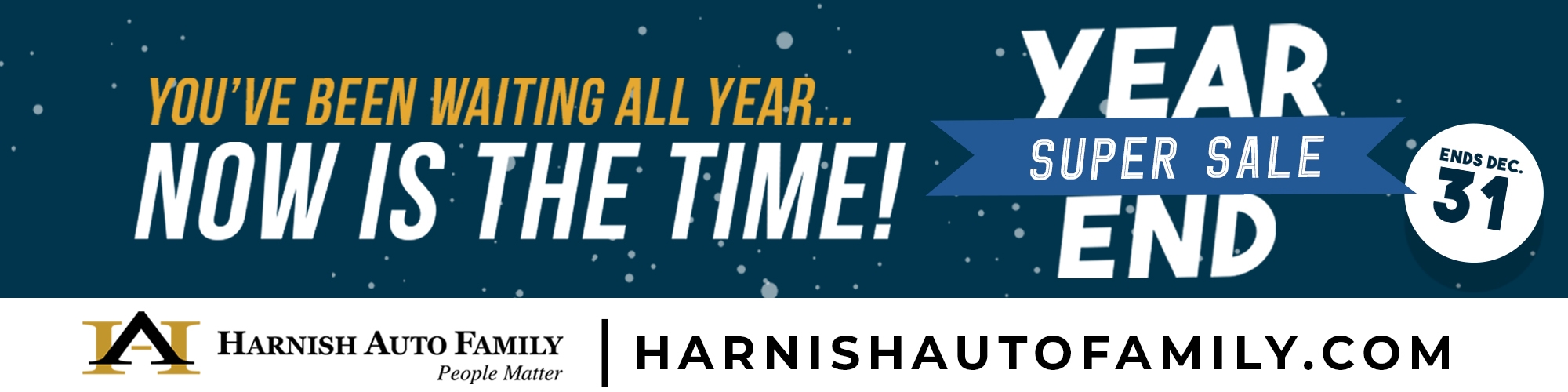 Year End Super Sale Event - Harnish Auto Family