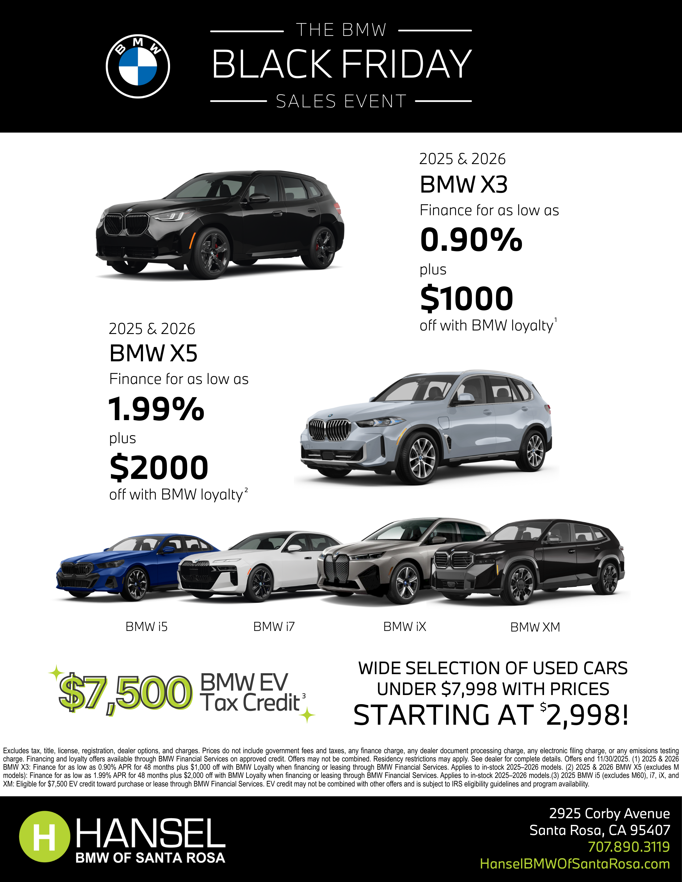 BMW Black Friday Flyer