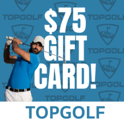 $75 Top Golf Gift Card