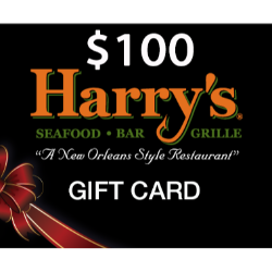 $100 Harry's Seafood Bar & Grille Gift Card