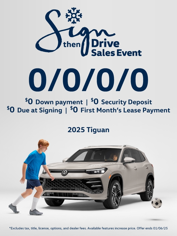 Sign then Drive Sales Event SRP In-Line Banner