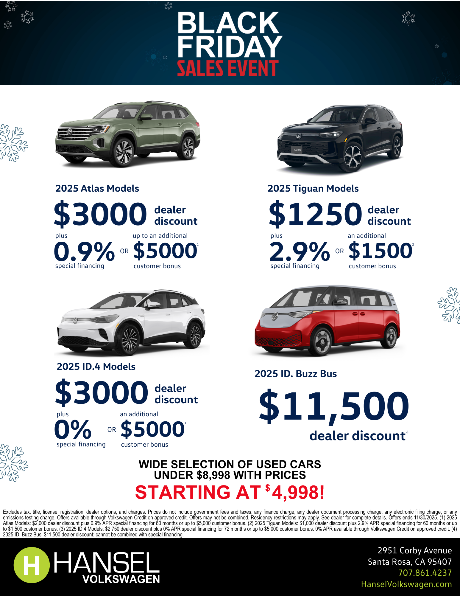 Volkswagen Black Friday Specials