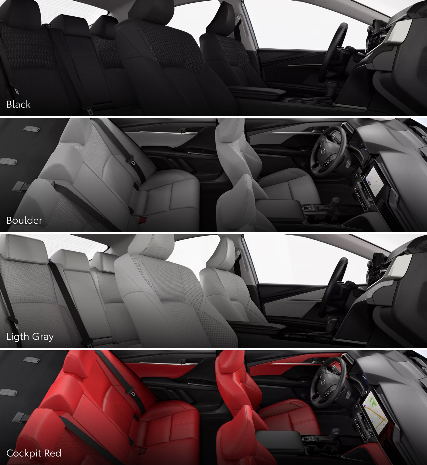 Toyota Camry Interior Colors