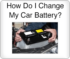 How do I change my car battery?