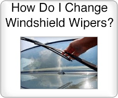 How do I change windshield wipers?