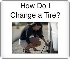 How do I change a tire?