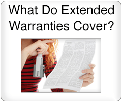What do extended warranties cover?