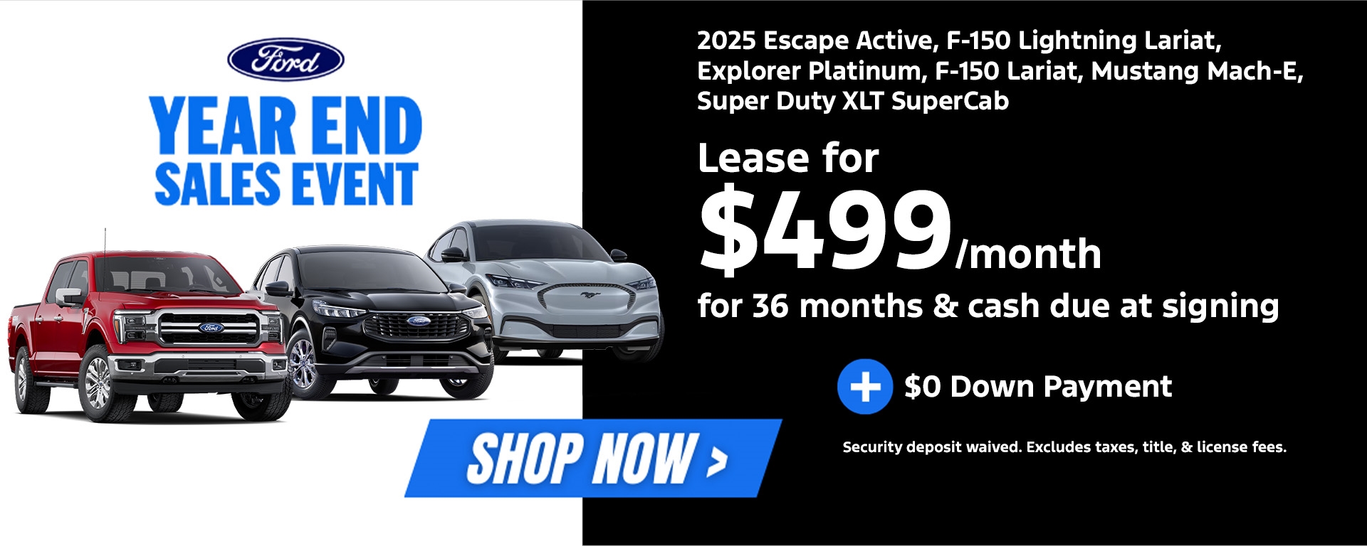 New Ford Vehicle Specials