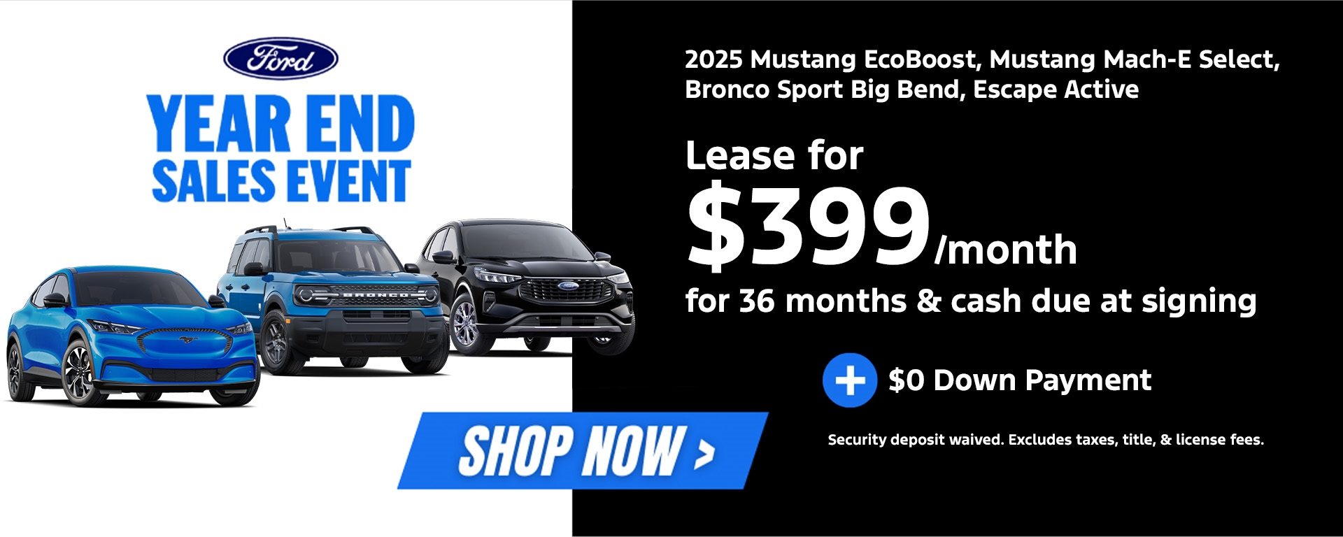 New Ford Vehicle Specials