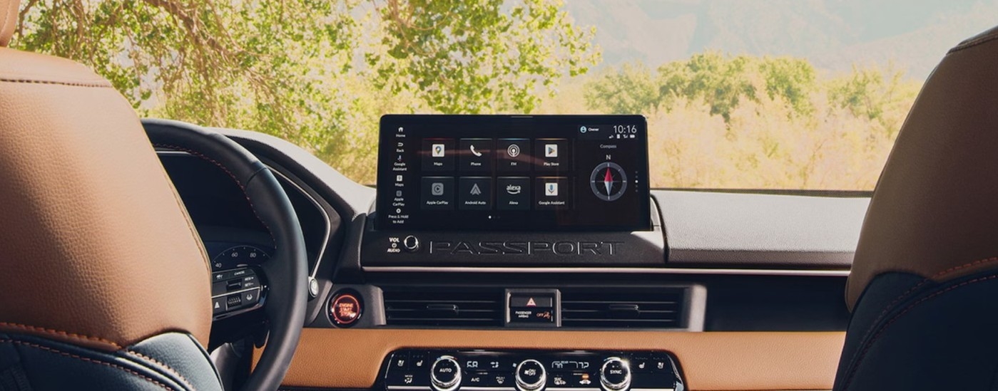 Infotainment screen in a 2026 Honda Pilot.