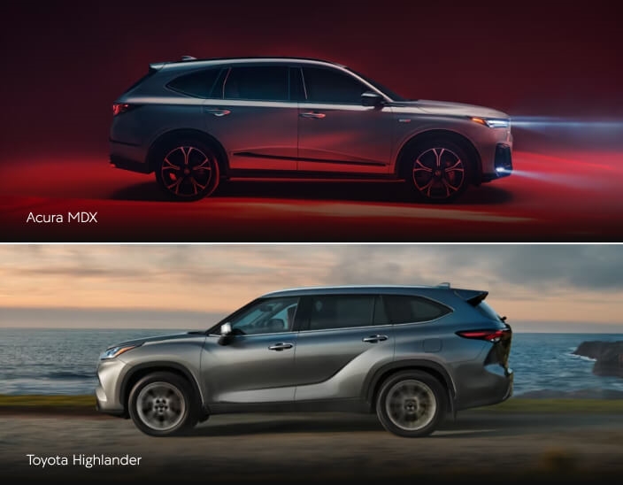 Acura MDX vs. Toyota Highlander Fuel Efficiency
