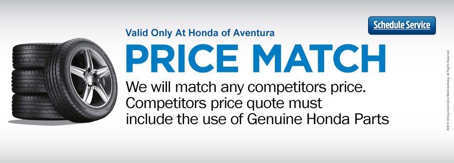 honda tire center info at Honda of Aventura in North Miami Beach