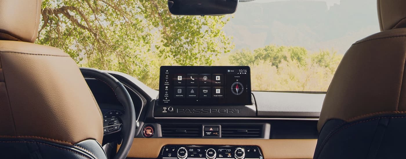 Infotainment display in a 2026 Honda Passport TrailSport