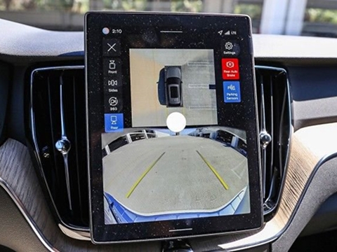 360 degree camera in a 2026 Volvo XC60 parked at the Volvo Cars Mission Viejo dealership in Mission Viejo, CA