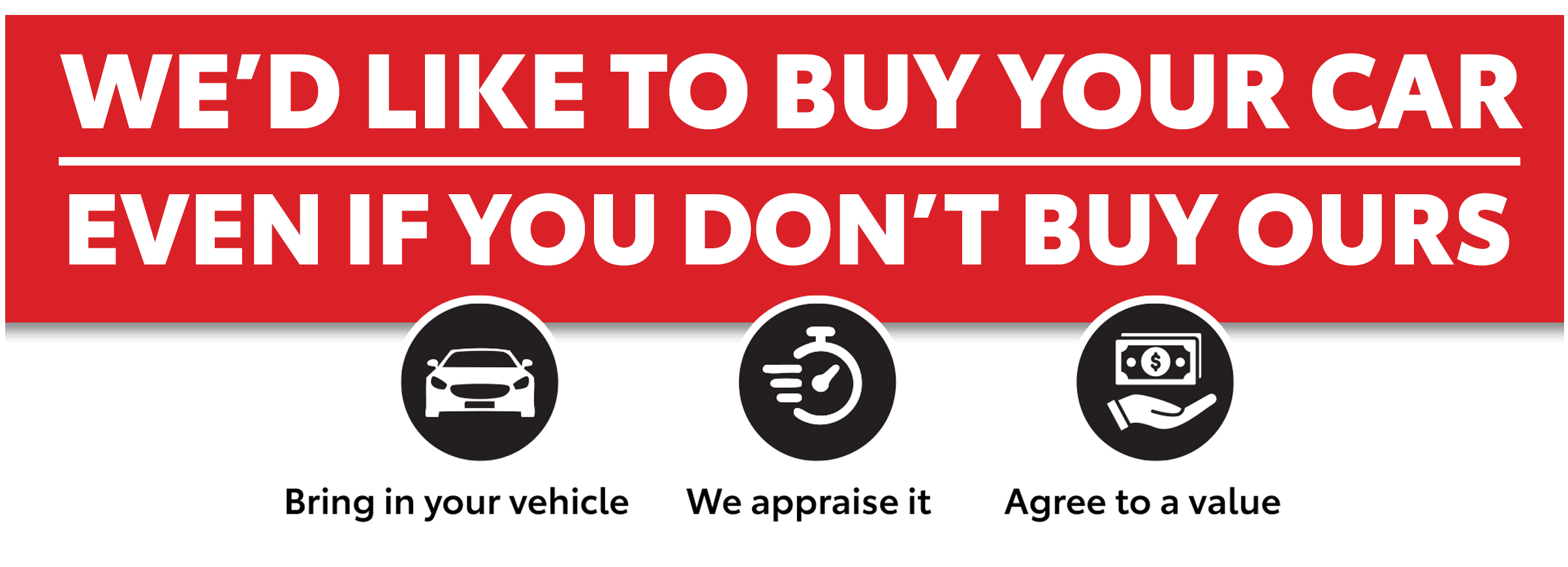 sct we buy cars banner