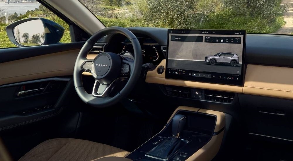 Infotainment screen and dash in a 2026 Mazda CX-5