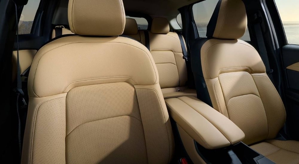Tan front leather seats in a 2026 Mazda CX-5