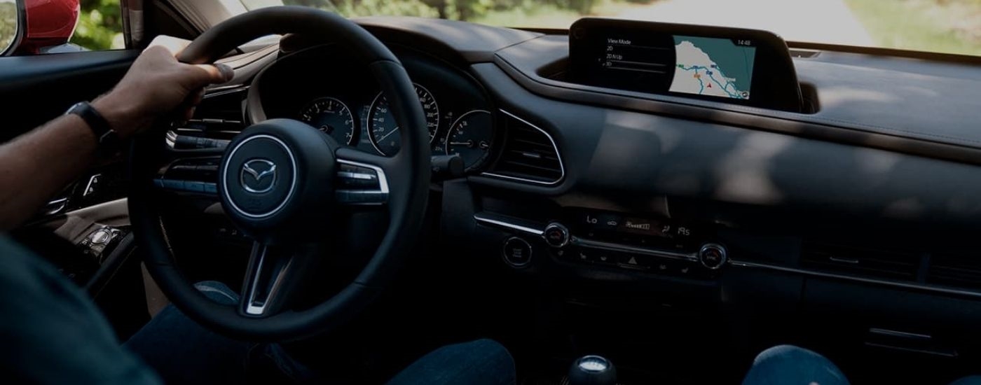 Person driving a 2020 Mazda CX-30