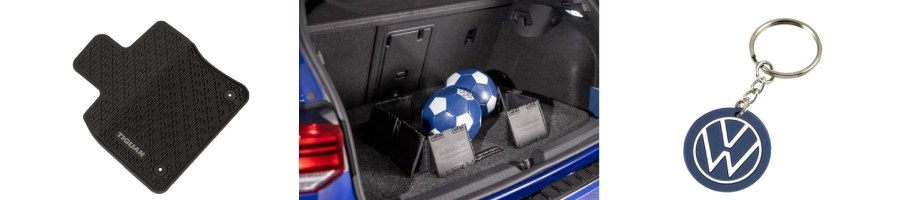 floor mat, key chain and cargo area protector for VWs