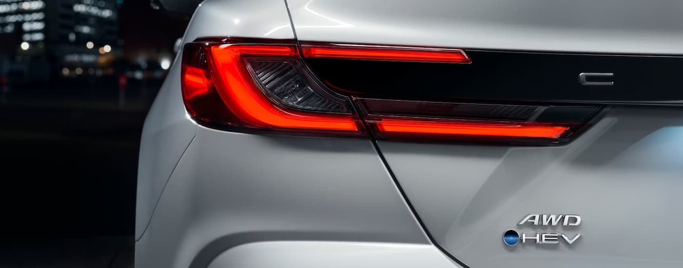 Brakelight on a white 2025 Toyota Camry