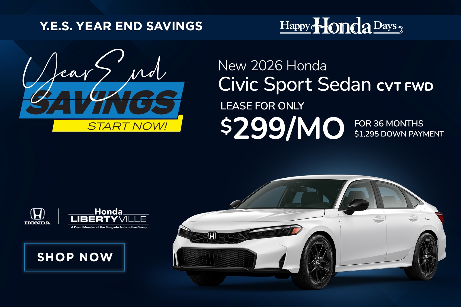 Lease for only $299/mo for 36 months