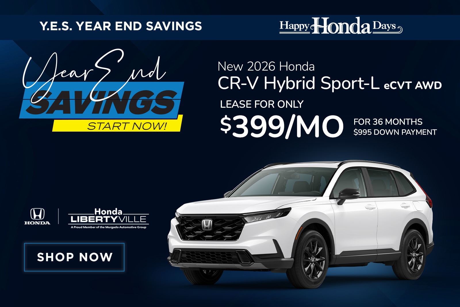 Lease for only $399/mo for 36 months