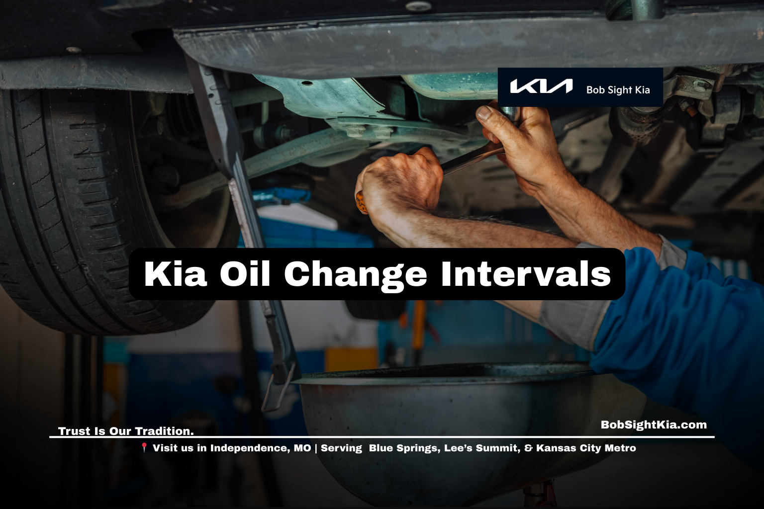 Kia oil change service for Kansas City Metro drivers at Bob Sight Kia in Independence Missouri