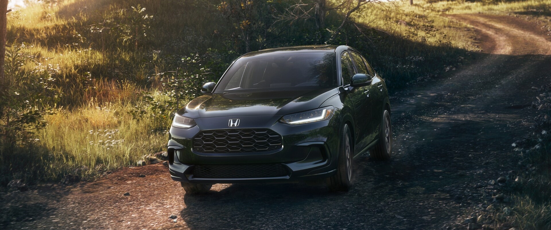 2026 Honda HR-V driving down a gravel road