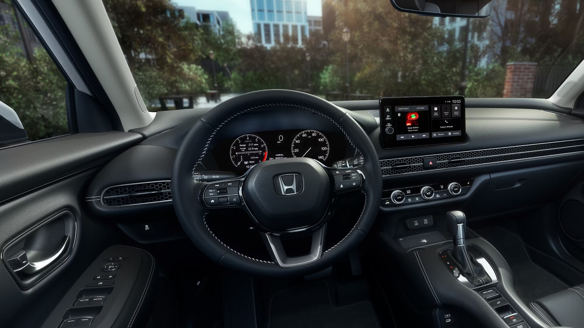 2026 Honda HR-V view showing the dash and touchscreen