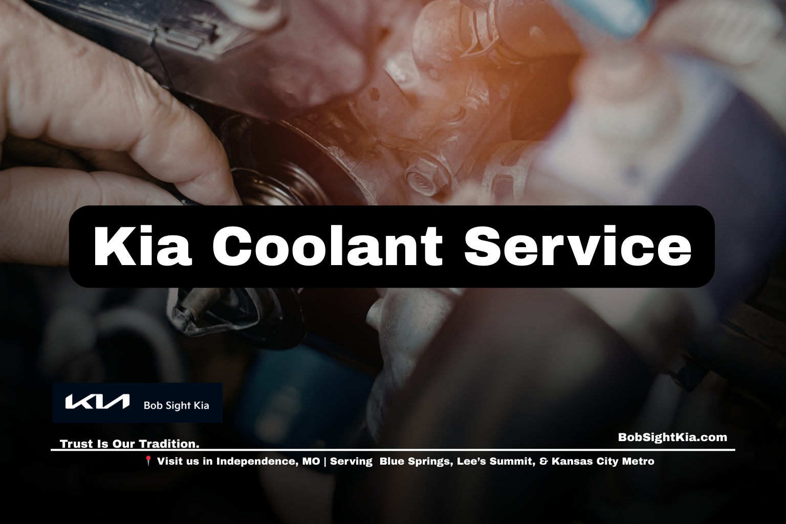 Kia coolant flush and radiator service for Kansas City Metro drivers at Bob Sight Kia in Independence Missouri