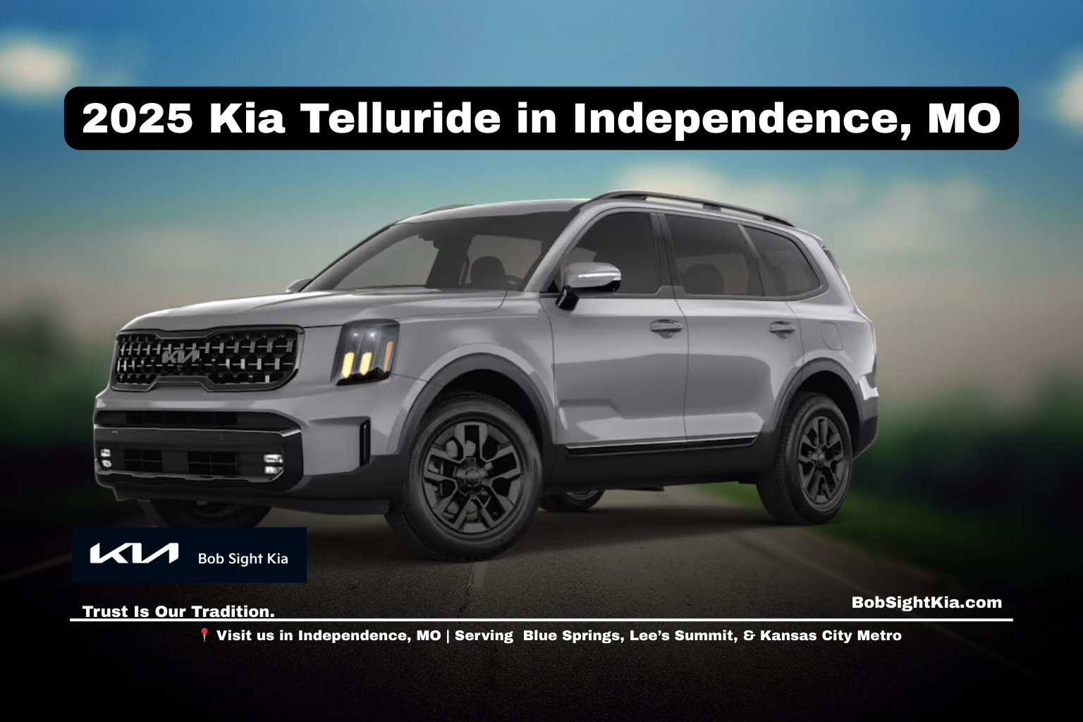 2025 Kia Telluride for sale in Independence Missouri at Bob Sight Kia serving Kansas City Metro families
