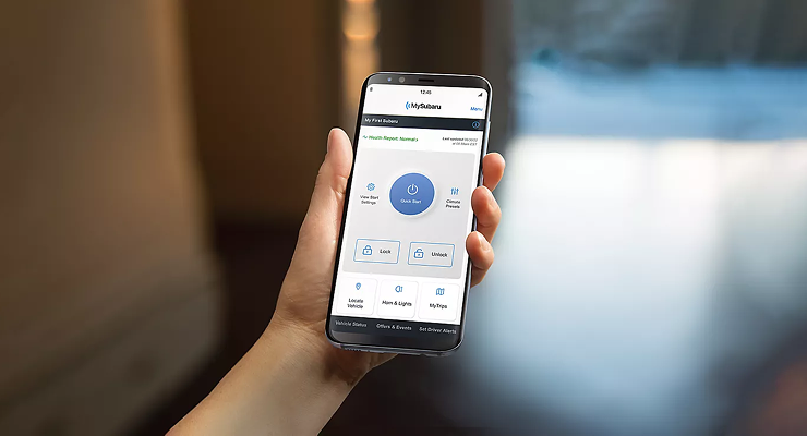 MySubaru Connected Services smartphone app