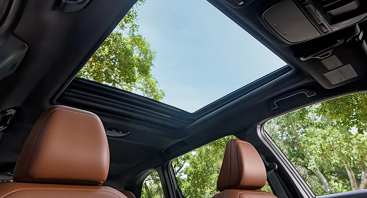 Panoramic Power Moonroof interior view