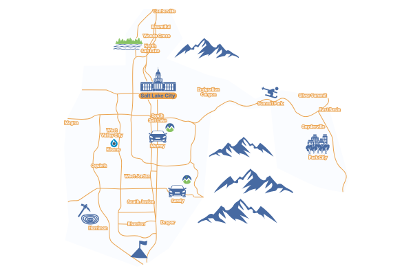 Mark Miller Subaru Mobile Service Coverage Area Map